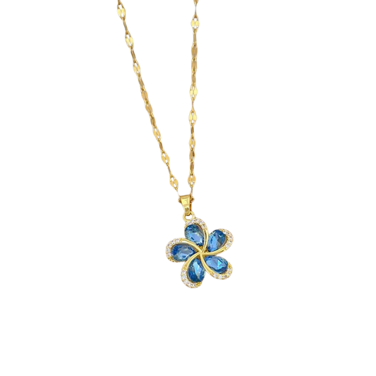 Collana donna con ciondolo a fiore