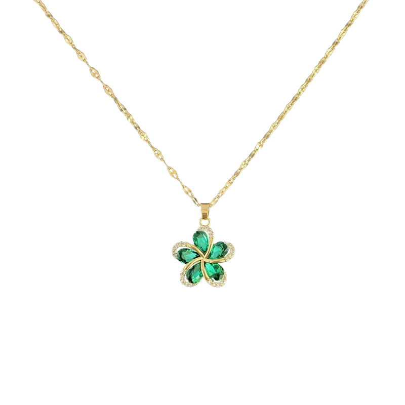 Collana donna con ciondolo a fiore